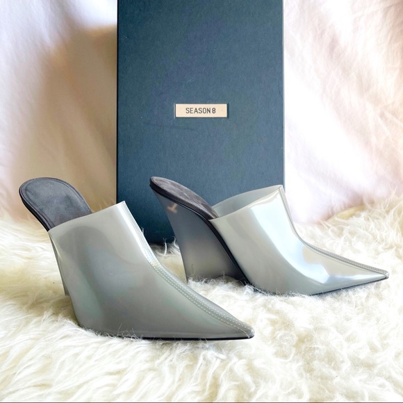 NEW Yeezy Season 8 PVC Wedge Mule Pumps 39 - Picture 2 of 7